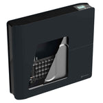 Radiateur électrique connecté 1000W double système de chauffe horizontal Noir Molia