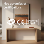 Radiateur Cira 1000W : certifié NF, marquage CE et garantie 2 ans